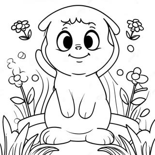 Buttercup In A Garden Coloring Page 115820-51326