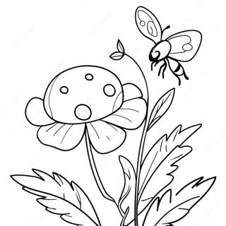Buttercup And Ladybug Coloring Page 115822-51333