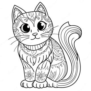 Cat Kid Coloring Page 115844-51340