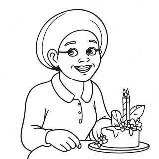 Funny Aunt Coloring Page 115870-51362