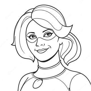Superhero Aunt Coloring Page 115872 51370
