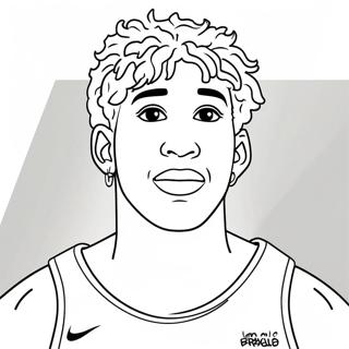 Lamelo Ball In Action Coloring Page 115922-51405