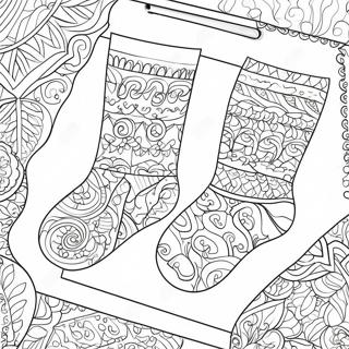 Sock Coloring Pages