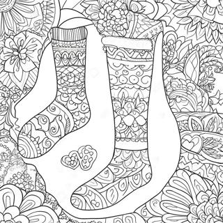 Colorful Sock Patterns Coloring Page 116127-51559