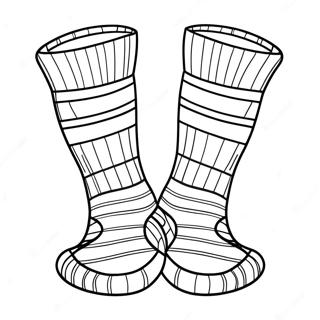 Striped Socks Coloring Page 116128-51562