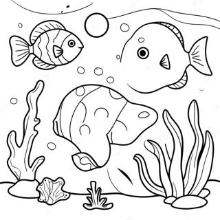 Colorful Underwater Scene Coloring Page 116156 51591