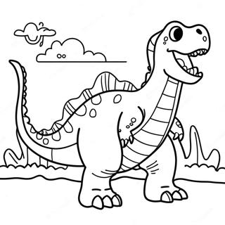 Scary Dinosaur Coloring Pages