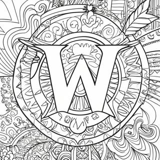 Wwe Logo Coloring Page 116233-51645