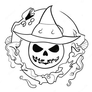 Creative Spirit Halloween Logo Coloring Page 116260-51672