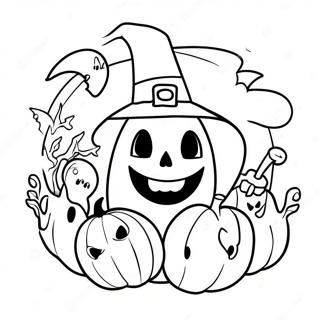 Fun Spirit Halloween Logo Coloring Page 116261 51676