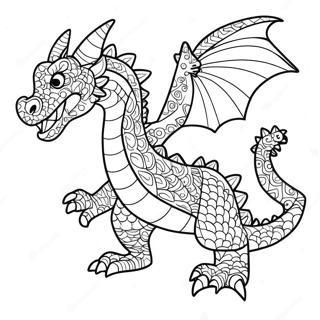 Dragon Puppet Template Coloring Pages