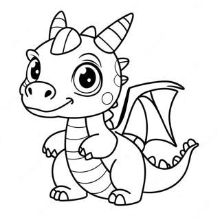 Cute Dragon Puppet Template Coloring Page 116363-51746