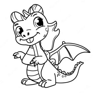 Friendly Dragon Puppet Template Coloring Page 116365 51753