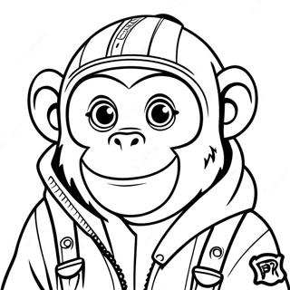 Bape Monkey Character Coloring Page 116468-51995