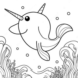 Not Quite Narwhal Coloring Pages