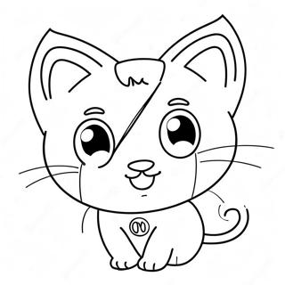 Super Kitty Coloring Page 116566-51897