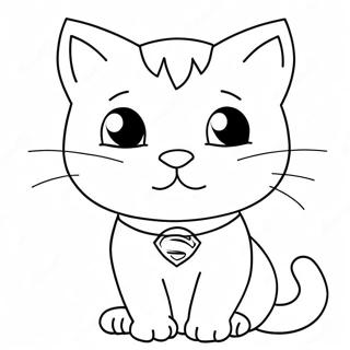 Super Kitty Coloring Page 116566-52062