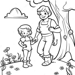 Jack And The Beanstalk Coloring Page 116591-51917