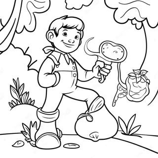 Jack And The Beanstalk Coloring Page 116591-51920