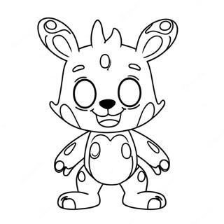 Cute Nightmare Bonnie Coloring Page 116618-52110
