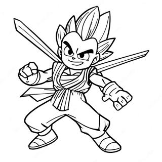 Gon Freecss In Action Coloring Page 116669-52145