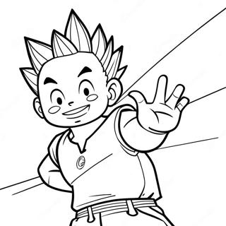 Gon Freecss In Action Coloring Page 116669-52146