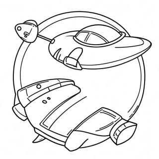 Spaceship Coloring Pages