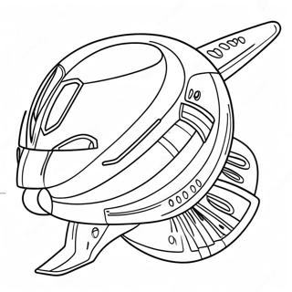 Futuristic Spaceship Coloring Page 116799-52248