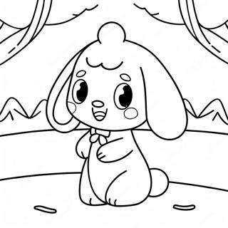 Cinnamoroll In Winter Wonderland Coloring Page 116826 52275