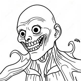 Creepy Ghoul Transformation Coloring Page 116852-52294