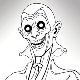 Creepy Ghoul Transformation Coloring Page 116852-52295