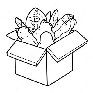 Sticky Lankybox Coloring Pages