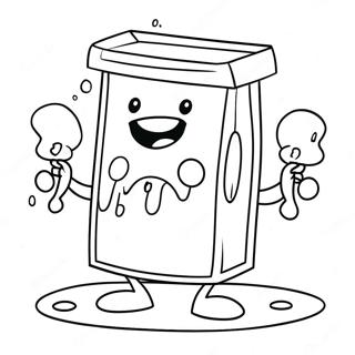Funny Sticky Lankybox Characters Coloring Page 116876-52307