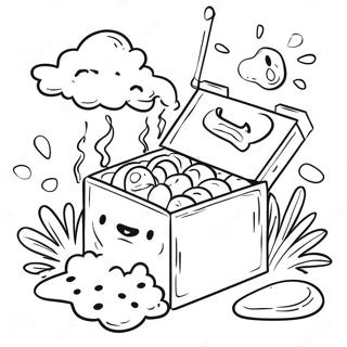 Adventurous Sticky Lankybox Scene Coloring Page 116877-52309