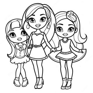 Bratz Fashion Show Coloring Page 116904-52338