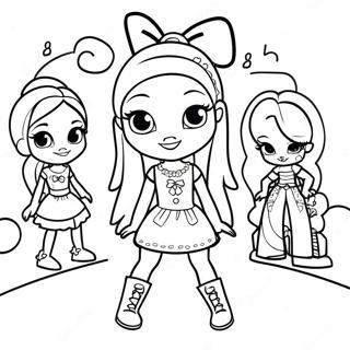 Bratz Fashion Show Coloring Page 116904 52340