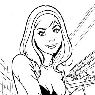 Gwen Stacy Coloring Pages