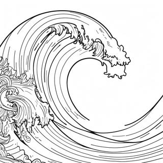 Powerful Tsunami Wave Coloring Page 117005-52406