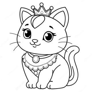 Princess Kitty Coloring Page 117030-52424