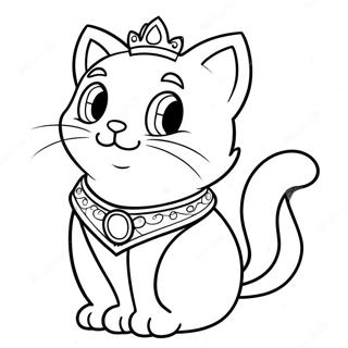 Brave Princess Kitty Coloring Page 117032 52431