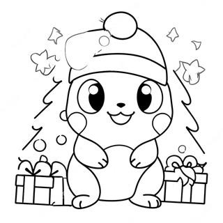 Christmas Pokemon Coloring Pages