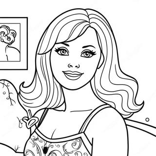 Retro 90s Barbie Coloring Page 117311-52633