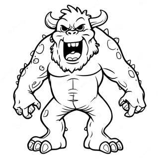 Monster For Adults Coloring Pages