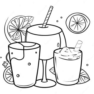 Drinks Coloring Pages