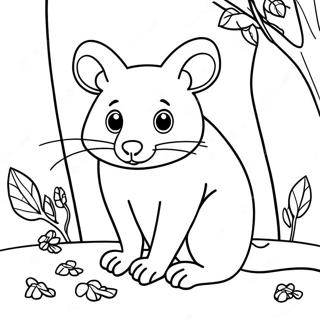 Possum Coloring Page 117440-52736