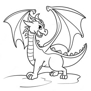 Fearless Dragon Prince In Battle Coloring Page 117546-52817