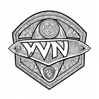 Wwe Championship Title Coloring Page 117597-52853