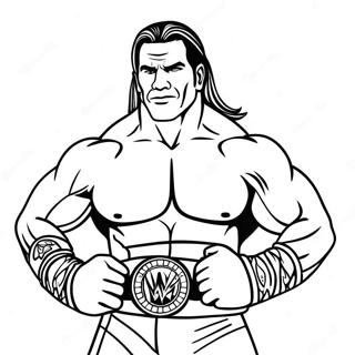 Dynamic Wwe Wrestler Coloring Page 117599-52861