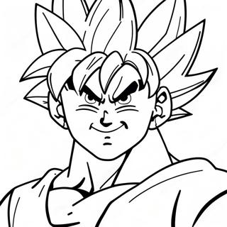 Goku Super Saiyan Blue Coloring Pages