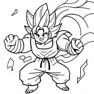 Goku In Epic Battle Coloring Page 117675-52916